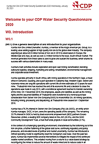 CDP water security